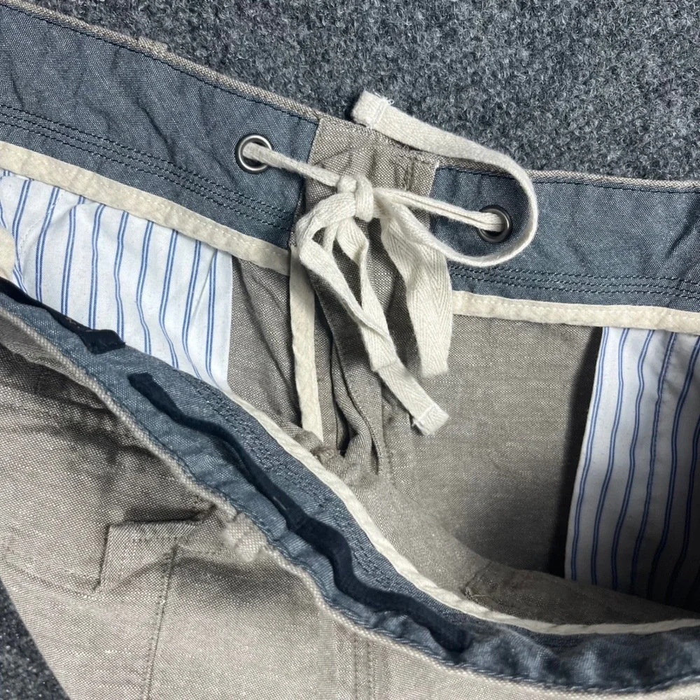 Banana Republic Light Gray Drawstring Chinos